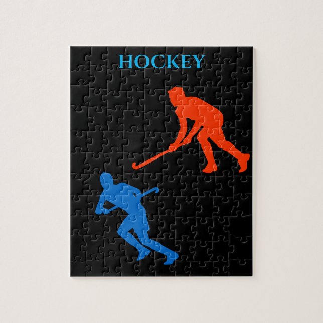 Puzzle de hockey. (Vertical)