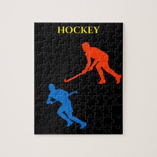 Puzzle de hockey. (Vertical)