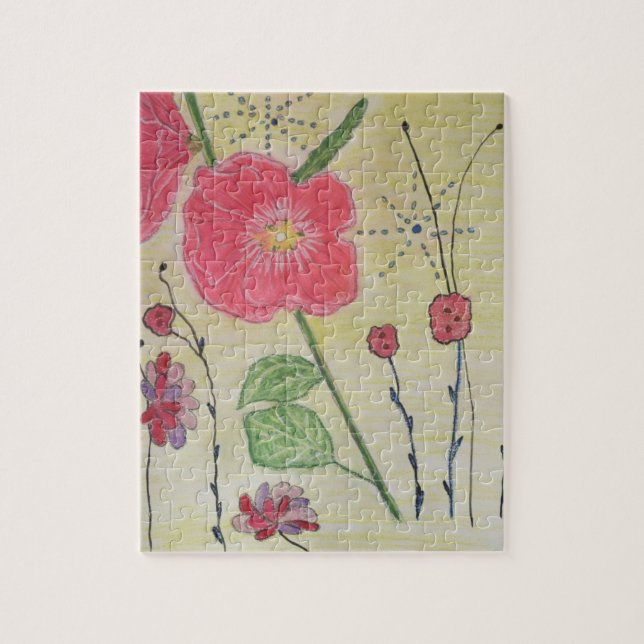 Puzzle de Hollyhocks (Vertical)