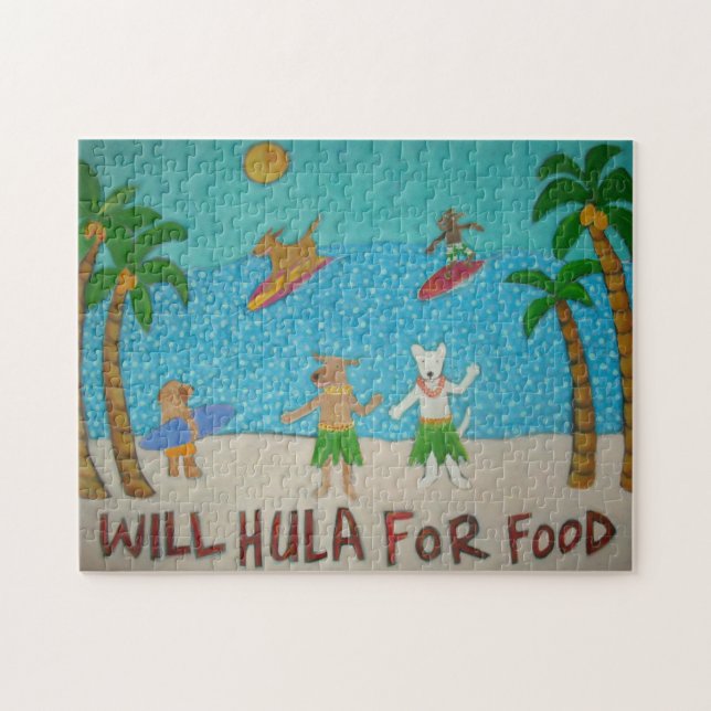 Puzzle de Hula Dogs (Horizontal)