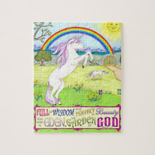 Puzzle de jardin de licorne