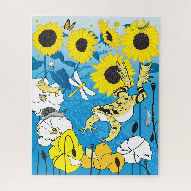 Puzzle de jardin de printemps 16x20 pour les perso (Vertical)