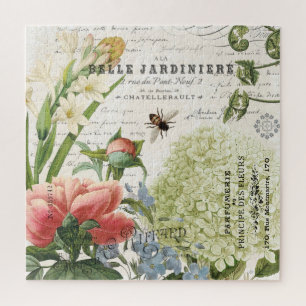 Puzzle de jardin floral français Vintage moderne