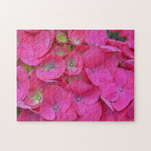 Puzzle de jardin pétale de l'Hydrangée rose profon