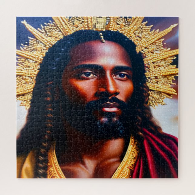 Puzzle de Jésus Noir 676 pièces (Horizontal)