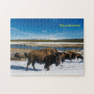 Puzzle de jeu de Buffalo de Yellowstone
