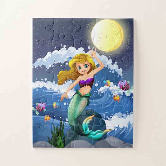 Puzzle de jeu de sirène (Vertical)