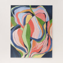 Puzzle de jeu de société d'art abstrait aquarelle 