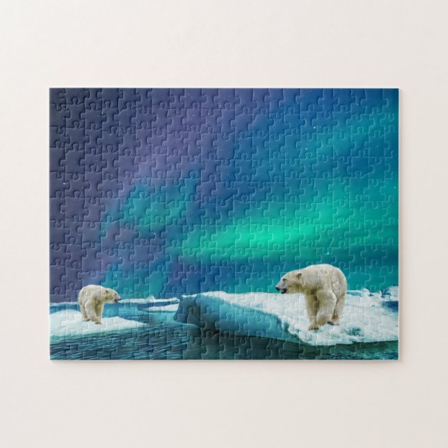 Puzzle de jeu des ours polaires (Horizontal)