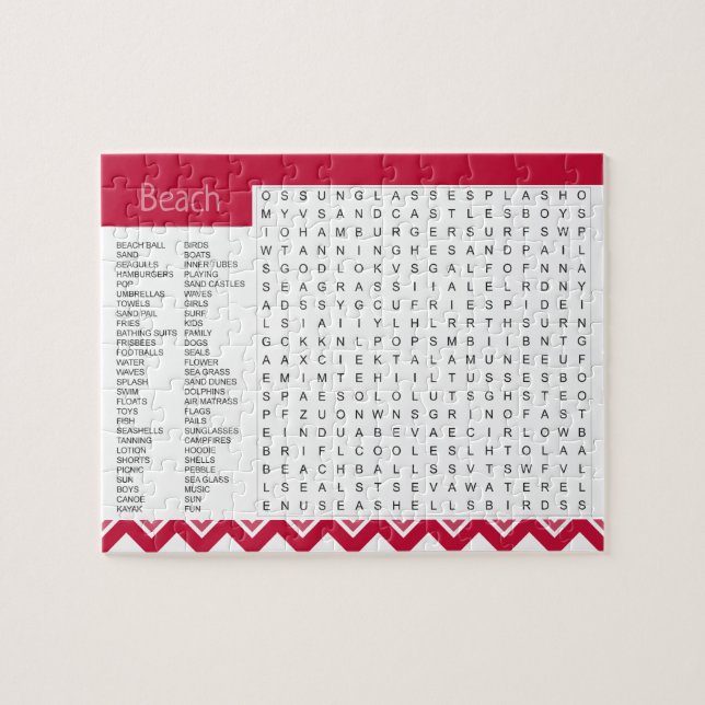 Puzzle de jeux de mots (Horizontal)