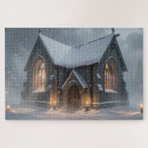 Puzzle de la chapelle celtique d'hiver