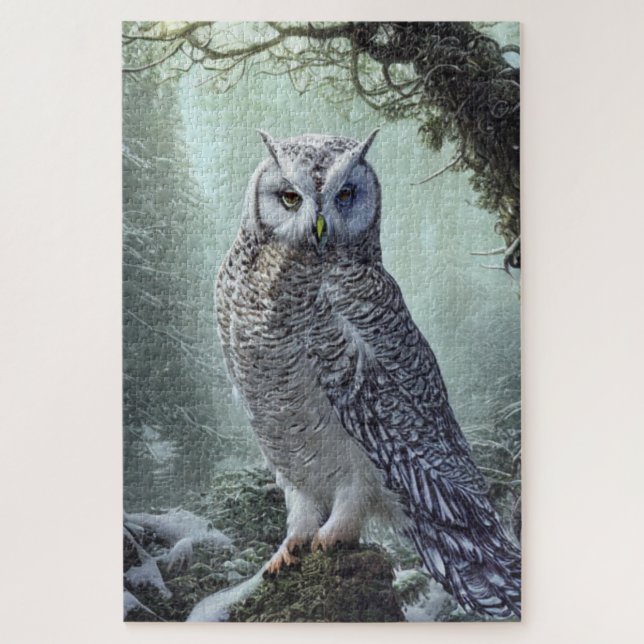 Puzzle de la Chouette des neiges (Vertical)