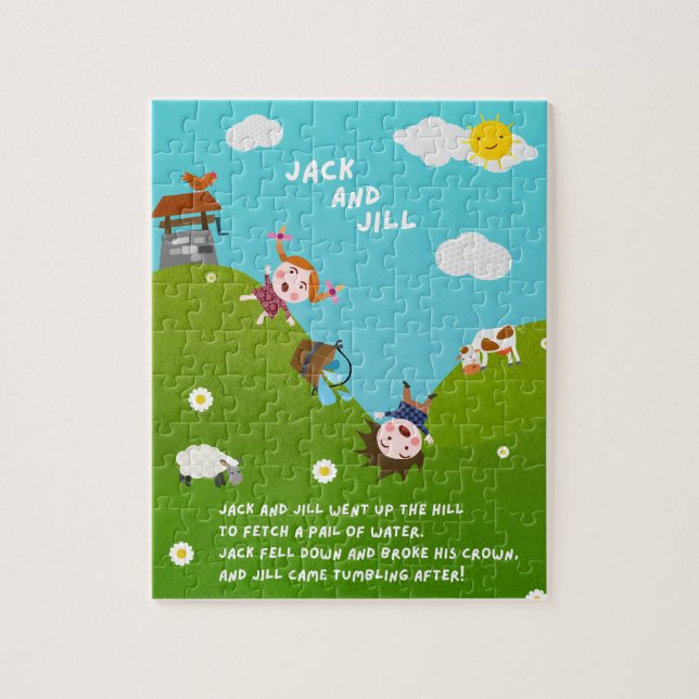 Puzzle de la comptine Jack et Jill (Vertical)