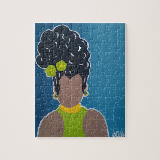 Puzzle de la Dame d'Afrique (Vertical)