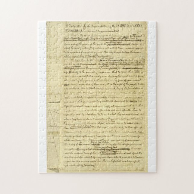 Puzzle de la Déclaration d'indépendance (Vertical)