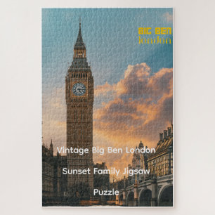 Puzzle de la famille du coucher de soleil de Big B