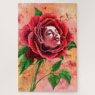 Puzzle de la femme rose
