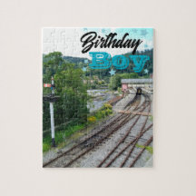 Puzzle de la fête d'anniversaire du chemin de fer