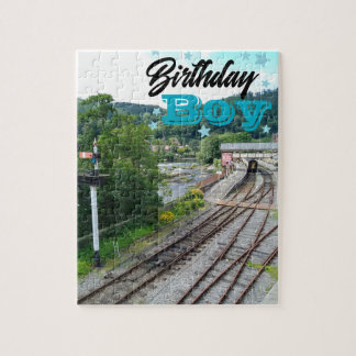 Puzzle de la fête d'anniversaire du chemin de fer