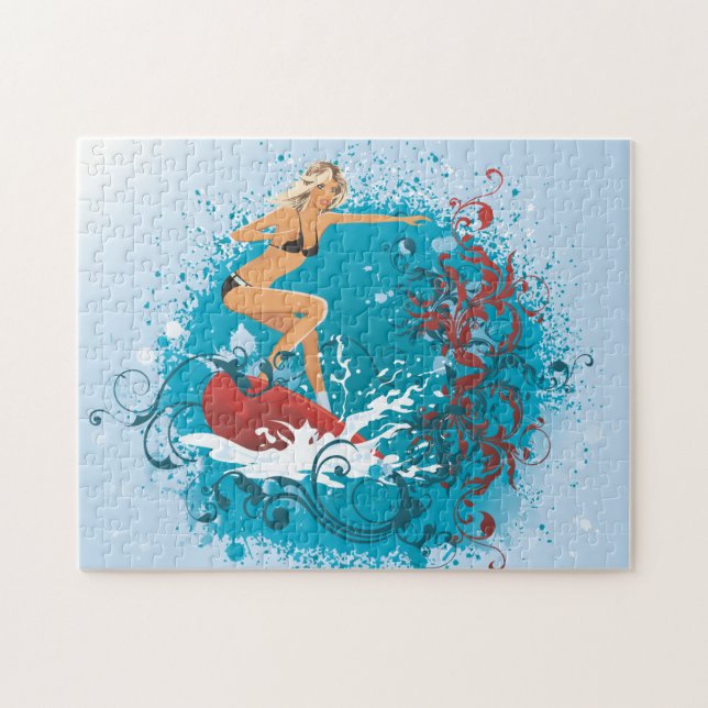 Puzzle de la fille 1 de surfer (Horizontal)