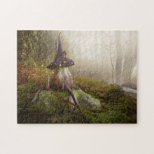 Puzzle de la forêt de fées de champignons magiques