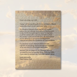 Puzzle de la Lettre de Dieu