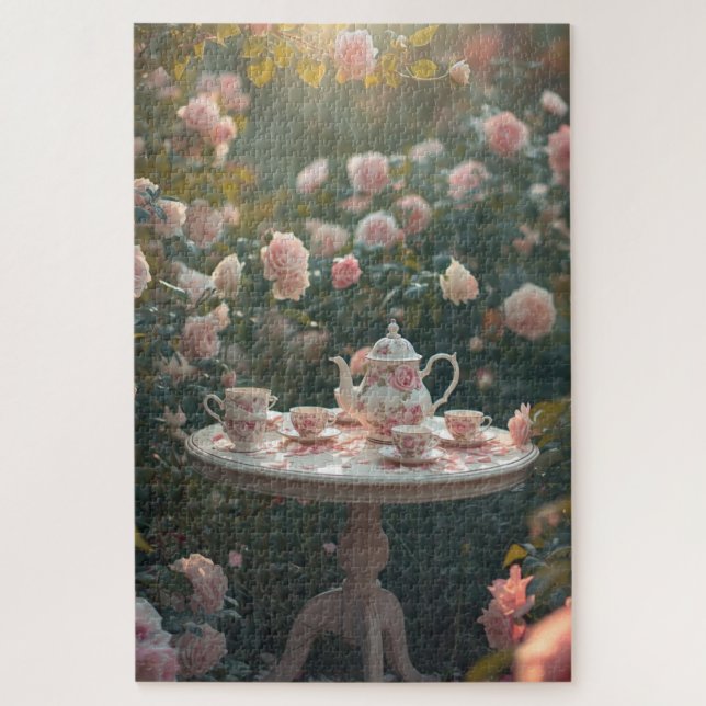 Puzzle de la niche de lecture florale (Vertical)