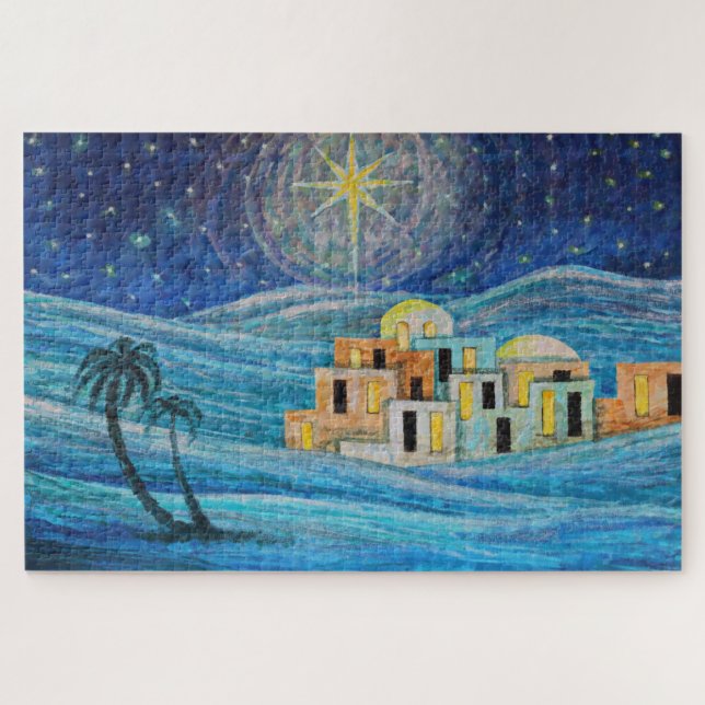 Puzzle de la petite ville de Noël Star (Horizontal)