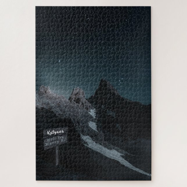 Puzzle de la proposition de mariage de la nuit de  (Vertical)