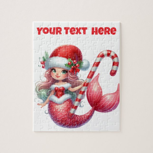 Puzzle de la sirène de Noël (Vertical)