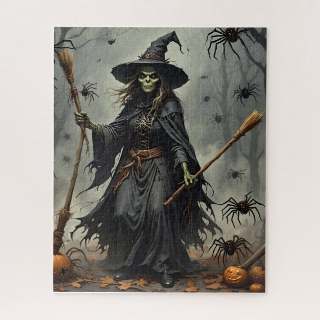 Puzzle de la sorcière effrayante (Vertical)