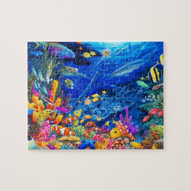 Puzzle de la vie marine (Horizontal)