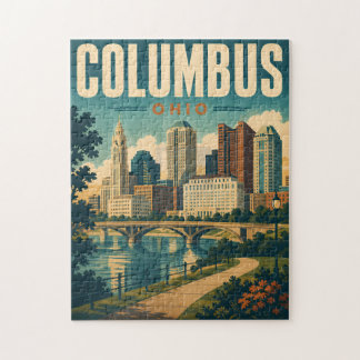 Puzzle de la vue panoramique vintage de Columbus O