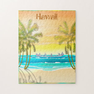 Puzzle de l'affiche de voyage Vintage Hawaii
