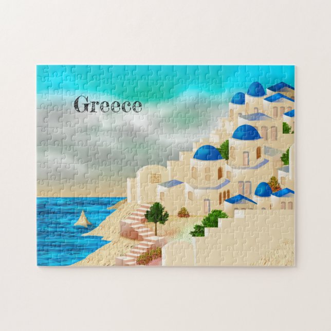 Puzzle de l'affiche des voyages en Grèce (Horizontal)