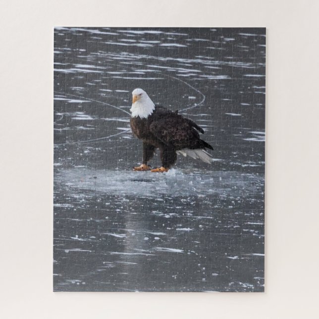 Puzzle de l'aigle des eaux congelées (Vertical)