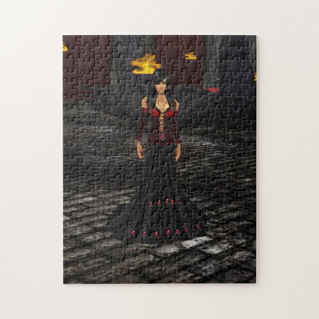 Puzzle de l'Ange foncé (Vertical)