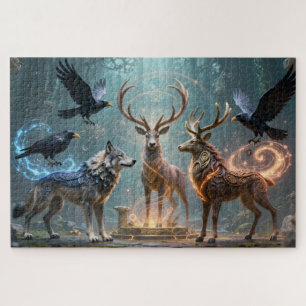 Puzzle de l'animal totem de l'esprit celtique