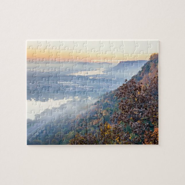 Puzzle de lever de soleil d'automne de Winona (Horizontal)