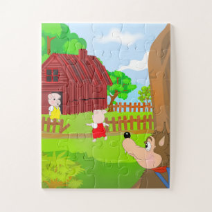 Puzzle de l'histoire des enfants - La scie à troi