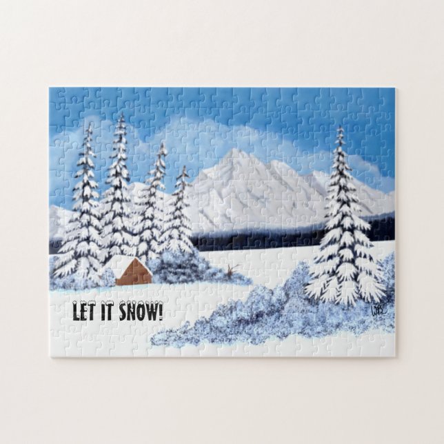 Puzzle de l'hiver enneigé (Horizontal)