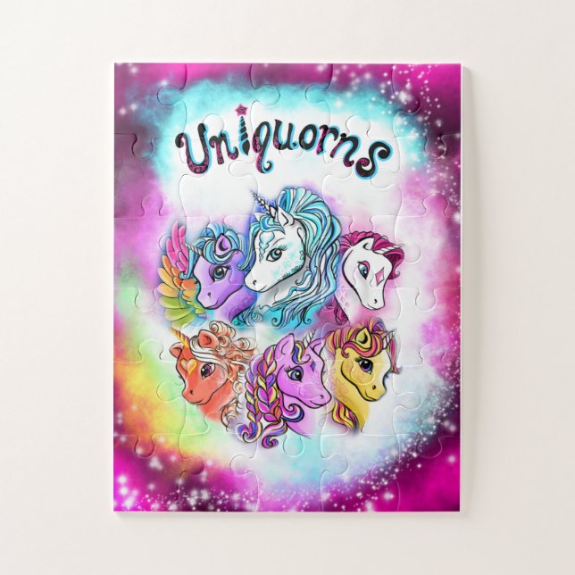 Puzzle de licorne magique (Vertical)