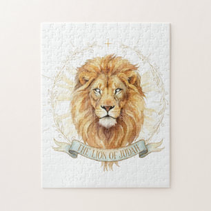 Puzzle de lion de Juda aquarelle biblique 