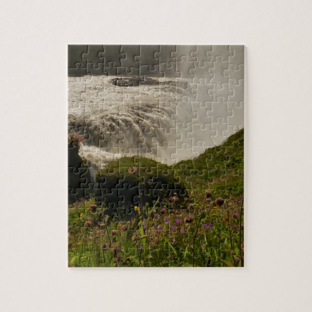 Puzzle de l'Islande de cascade de Gullfoss (Vertical)