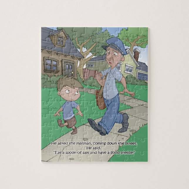 Puzzle de livre de hoquet - le facteur - 8x10 (PC (Vertical)