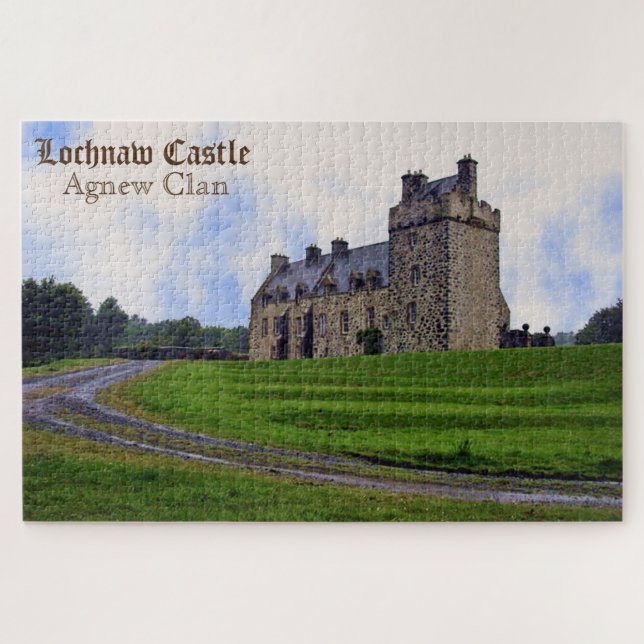 Puzzle de Lochnaw Castle de l'écossais Agnew Clan (Horizontal)