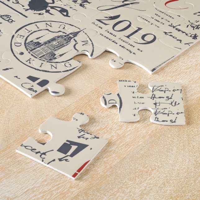 Puzzle de Londres vintage (Côté)