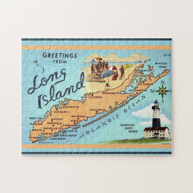 Puzzle de Long Island NY (Horizontal)
