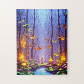 Puzzle de lumière forestière enchantée - 252 pièce