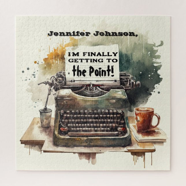 Puzzle de machine à écrire drôle (Vertical)